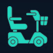 Icono de silla motorizada
